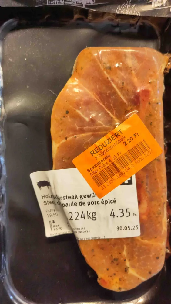 Holzfällersteak Gewürzt