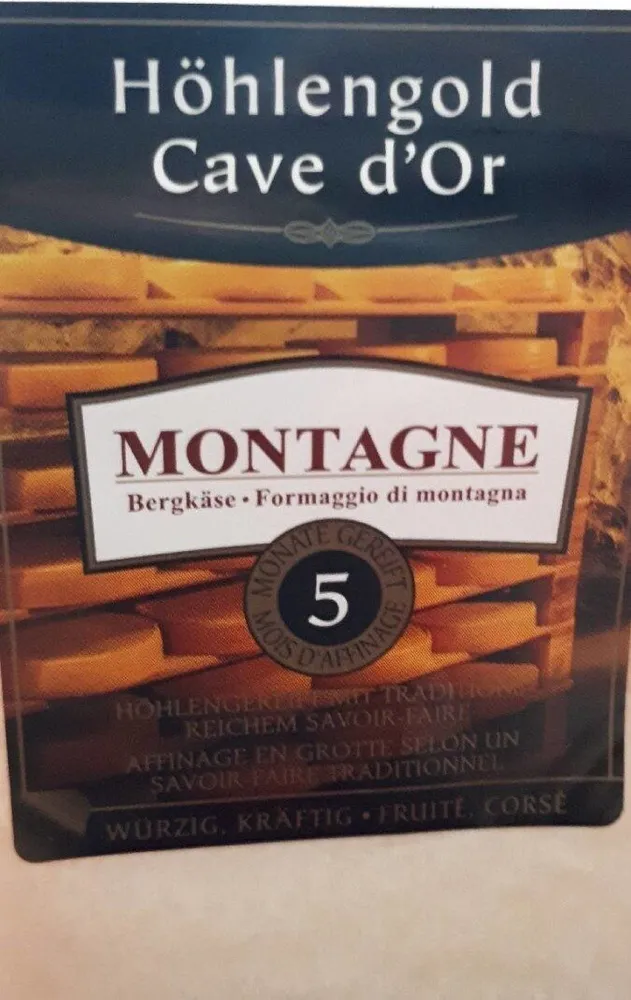 Montagne cave d'or