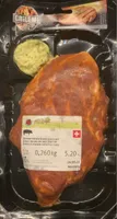 Steak de coup de porc mariné