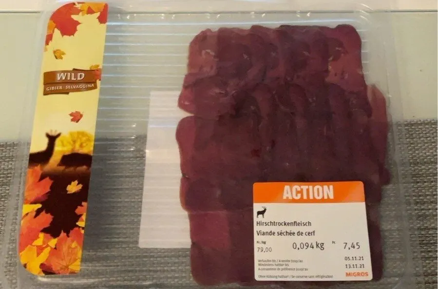 Viande séchée de cerf