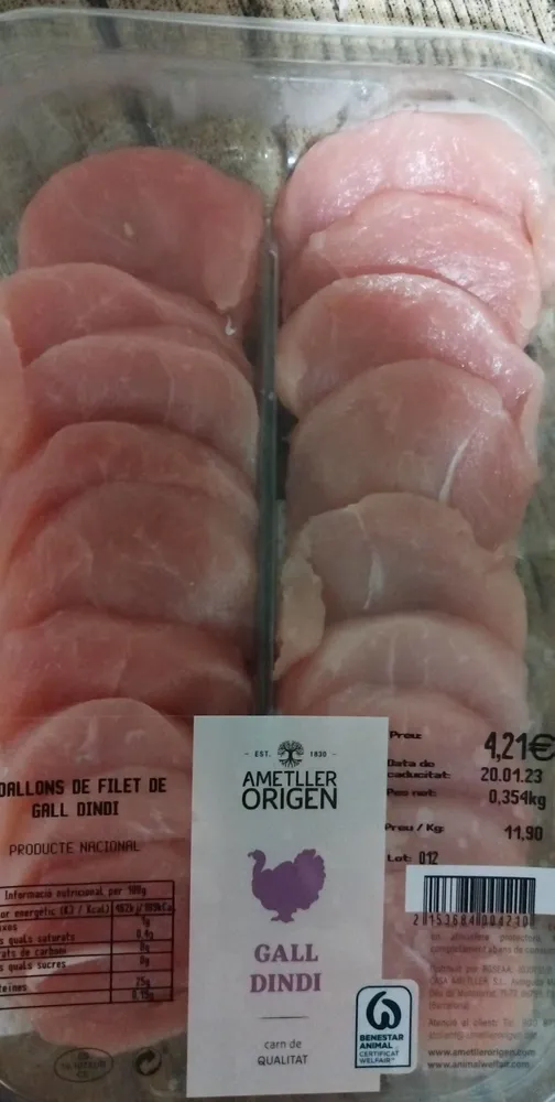 Medallons de filet de gall d'indi