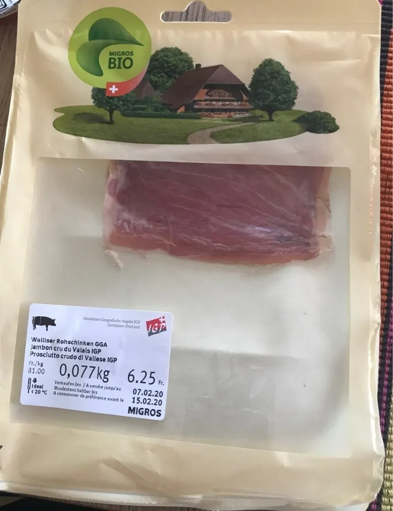 Jambon cru du Valais IGP