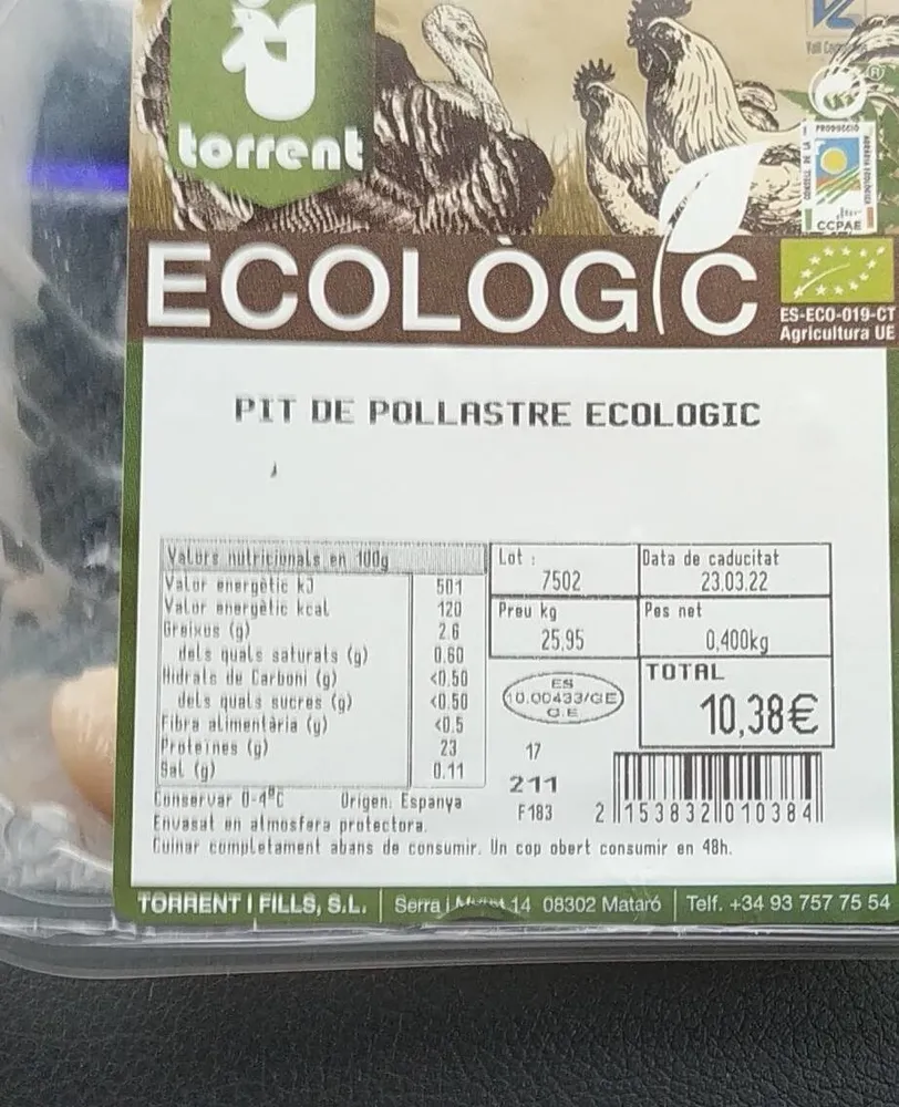 Pechuga pollo ECO