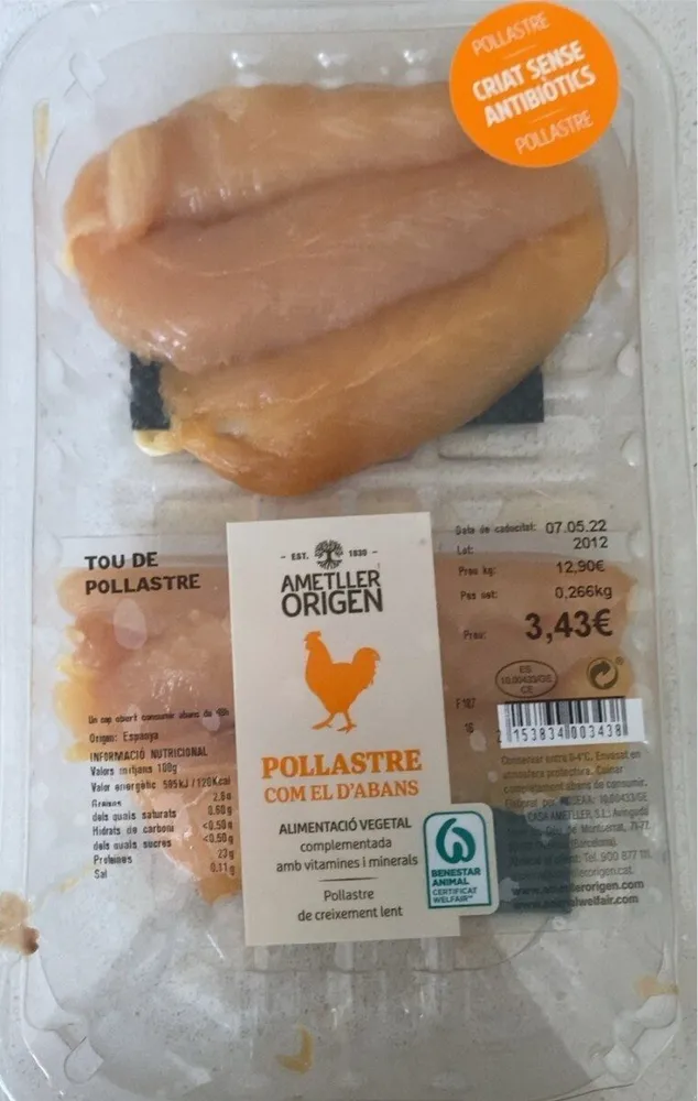 Pollastre com el d’aband