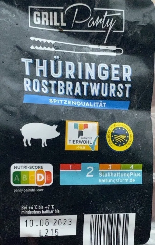 Thüringer Rostbratwurst