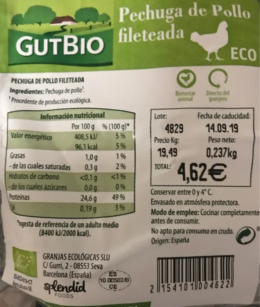 Pechuga pollo eco