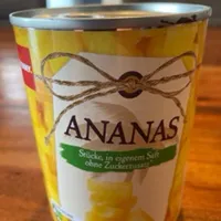 Obst Ananas  Stücke
