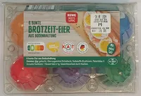 6 bunte Brotzeit-Eier