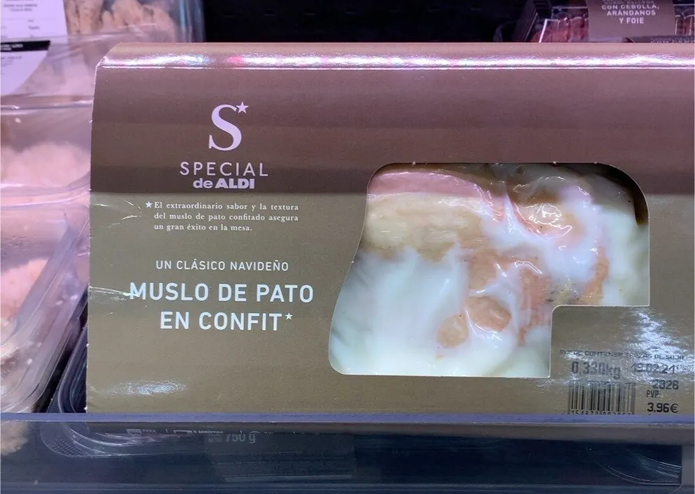 Muslo de pato en confit