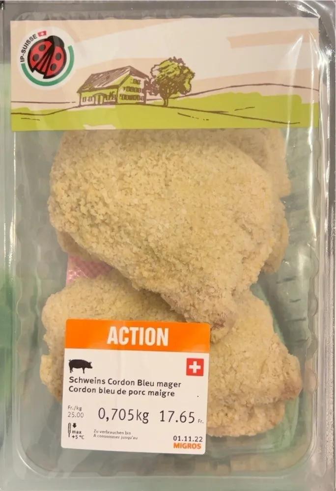 Cordon bleu de porc maigre
