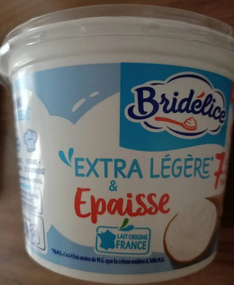 Crème fraîche extra légère et épaisse