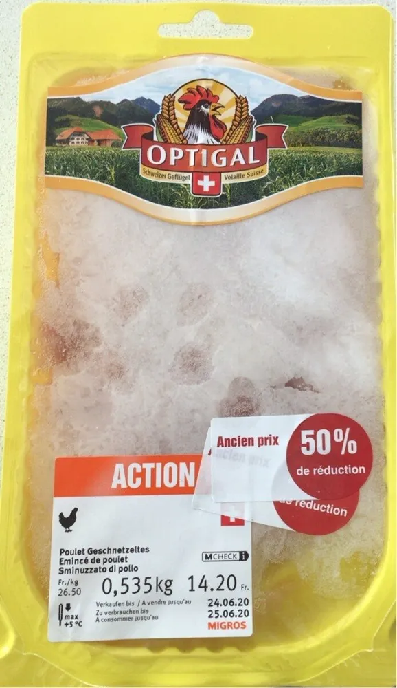 Emincé de poulet