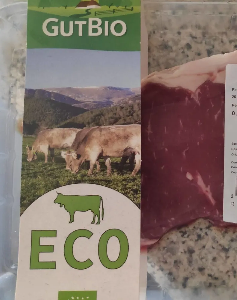 Entrecot de vacuno ecológico sin hueso