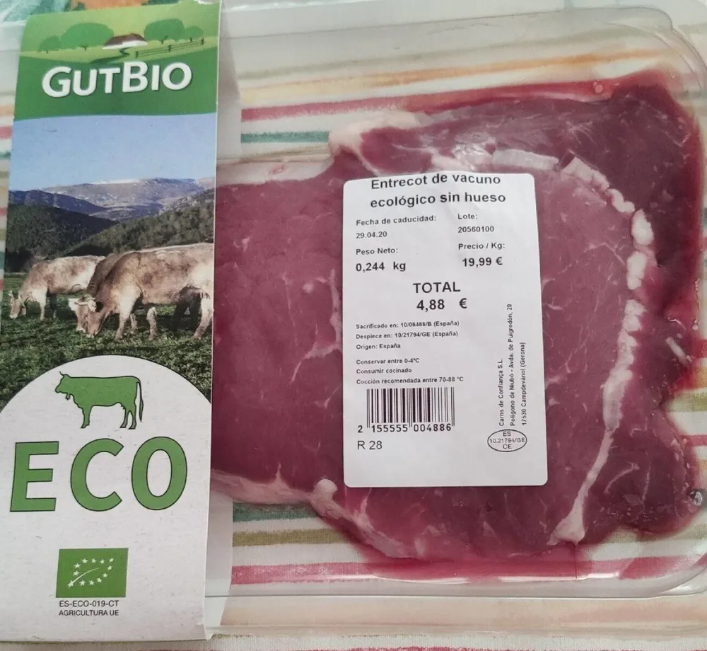 Entrecot de vacuno