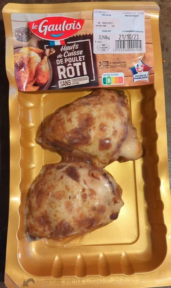 Hauts de cuisse de poulet rôti