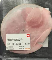 Jambon à l'os coupé