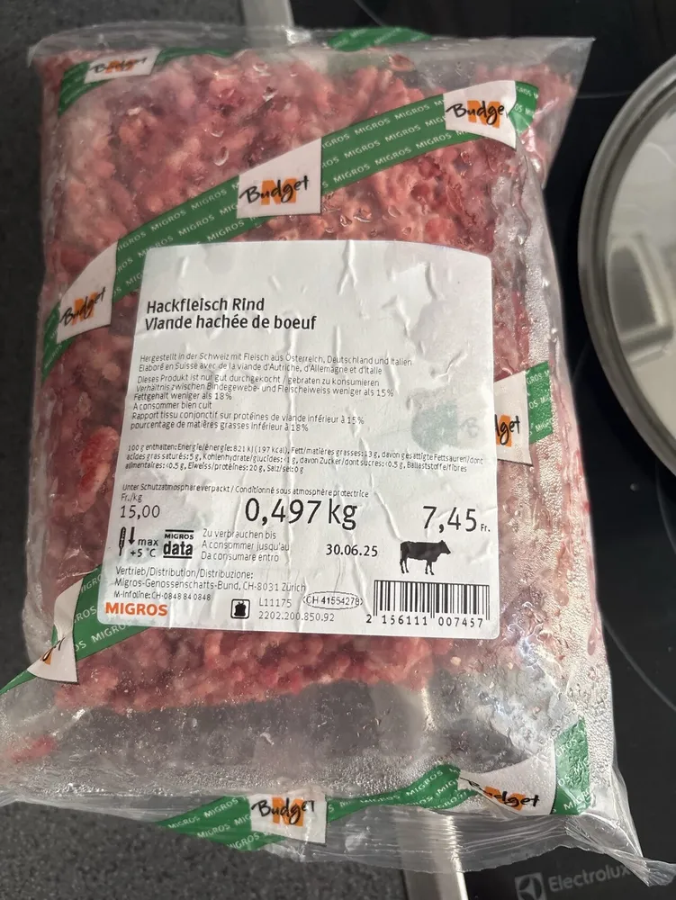 Hackfleisch Rind