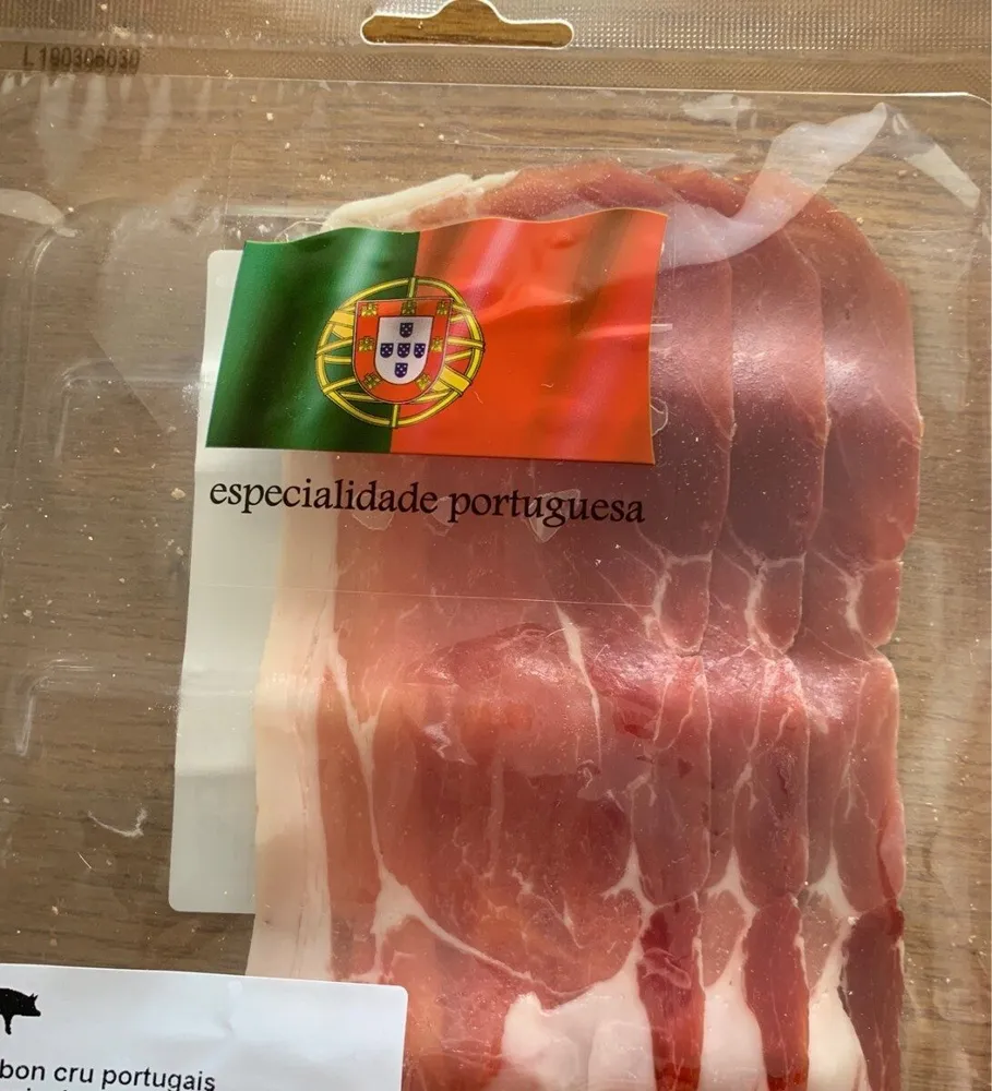 Jambon cru portugais