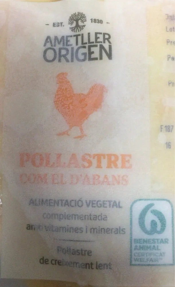 Pollastre com el d’abans