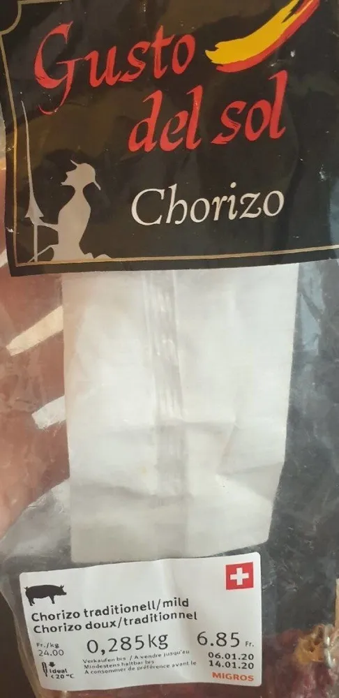 Chorizo traditionnel/mild