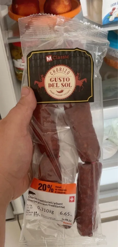 chorizo piquant/ traditionnel