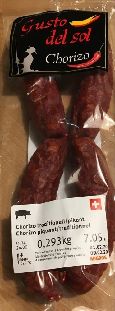 Chorizo traditionel/pikant