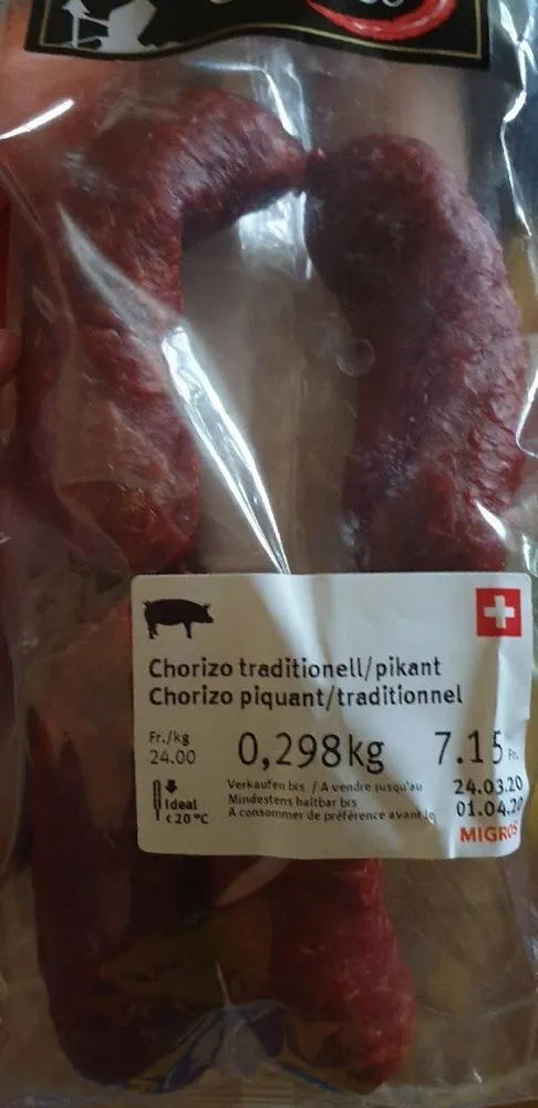 Chorizo traditionel piquant