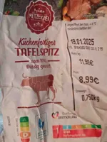 Küchenfertiger Tafelspitz, vom Rind, flüssig gewürzt