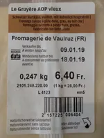 Le Gruyère AOP vieux
