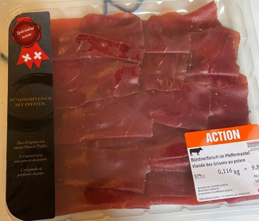 Viande des grisons au poivre