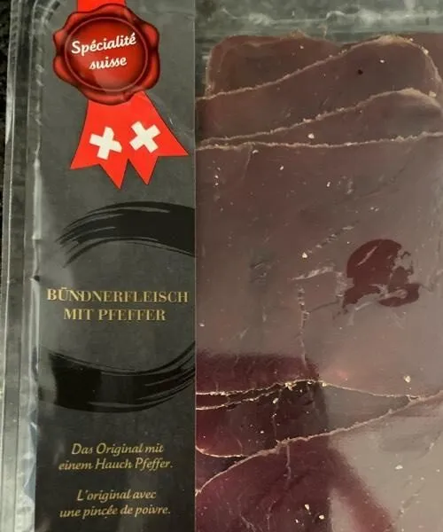 Viande des grisons au poivre