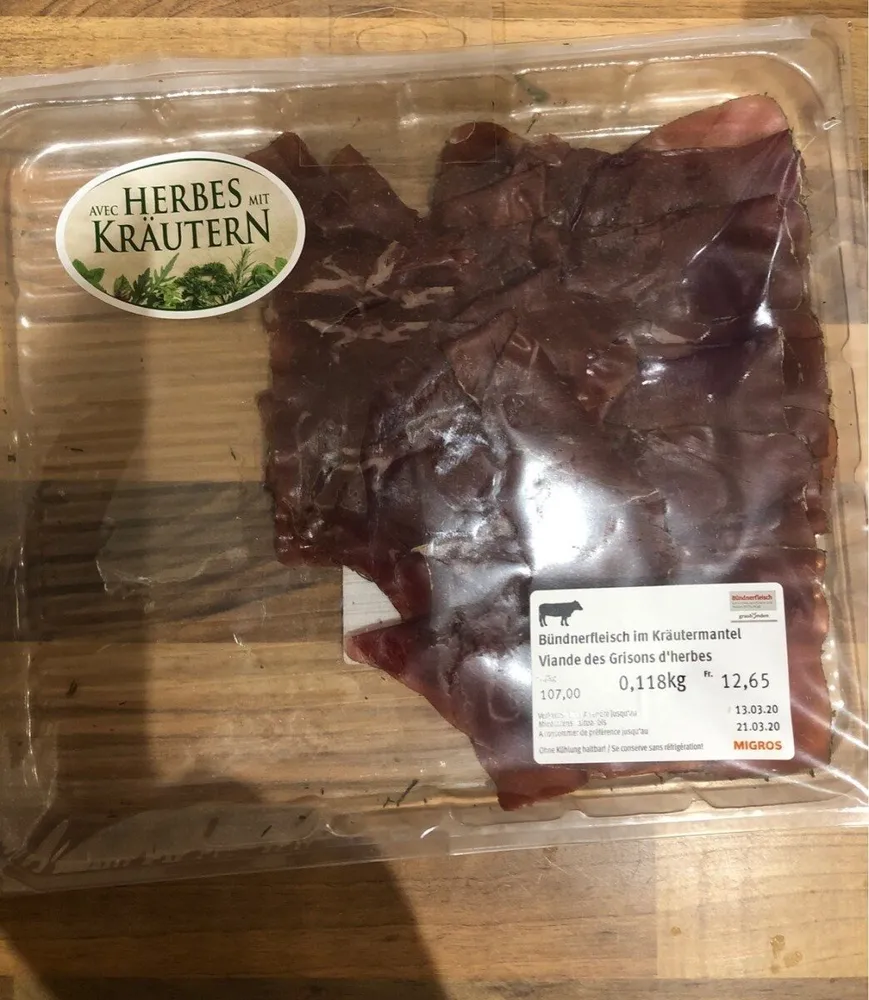 Viande sechee des grisons