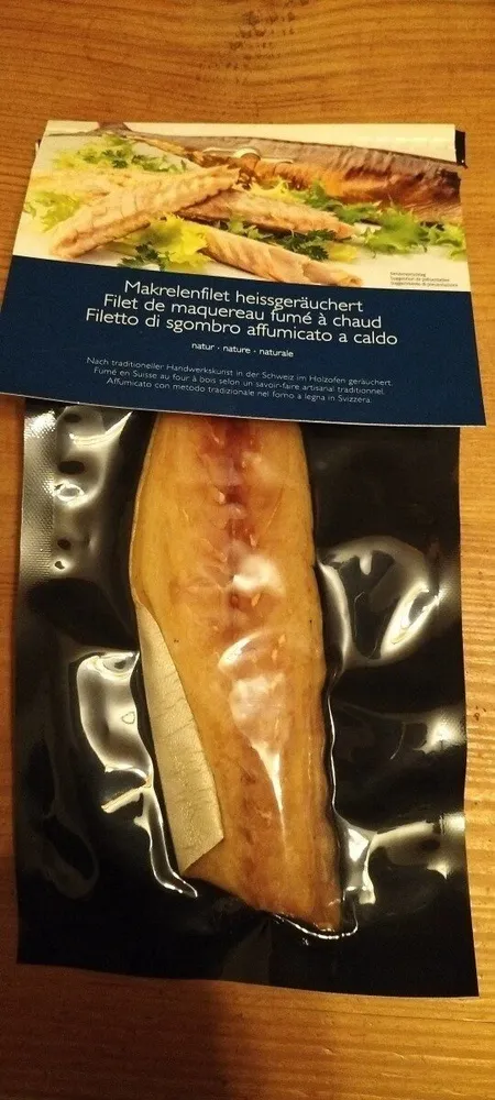 Filet de maquereau fumé à chaud