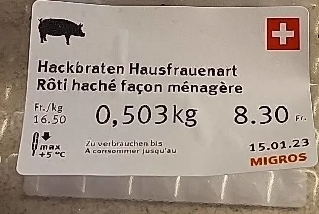 Préparation de viande