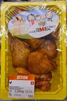 Découpes de poulet paprika