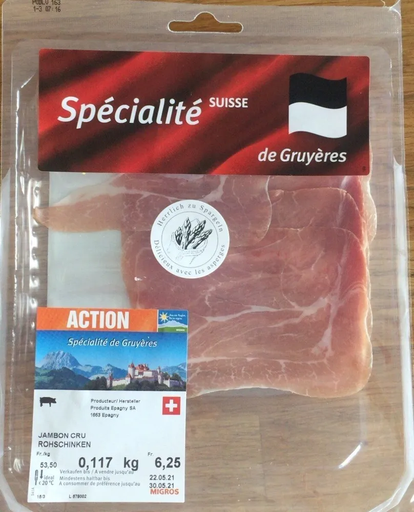 Jambon cru de Gruyères