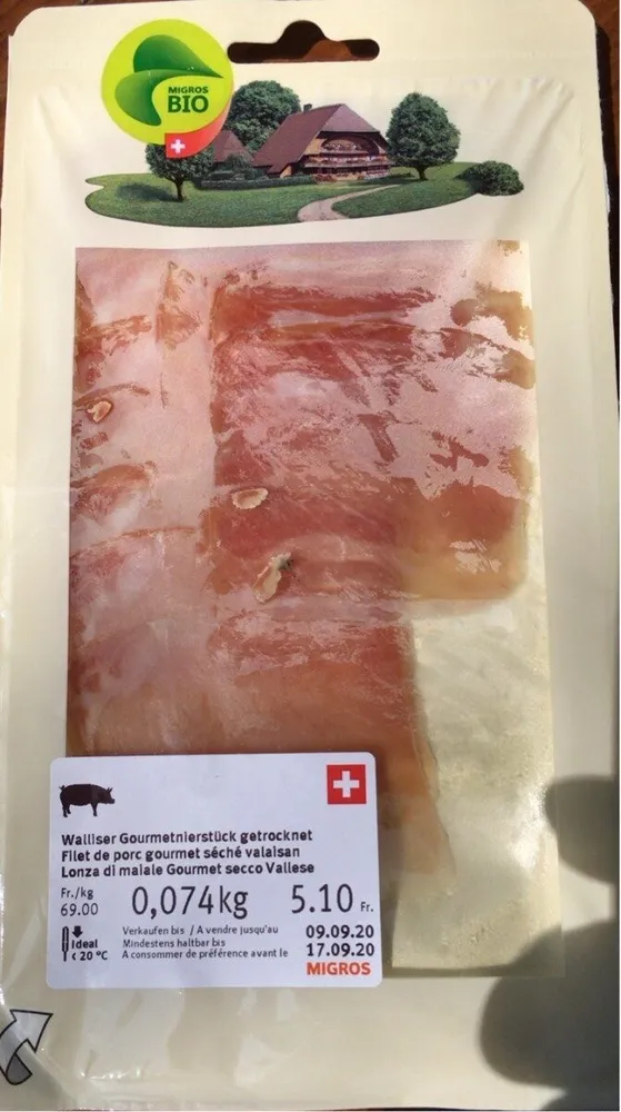 Filet de porc gourmet séché valaisan