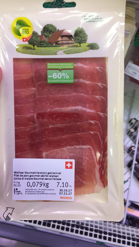 Filet de porc gourmet séché valaisan