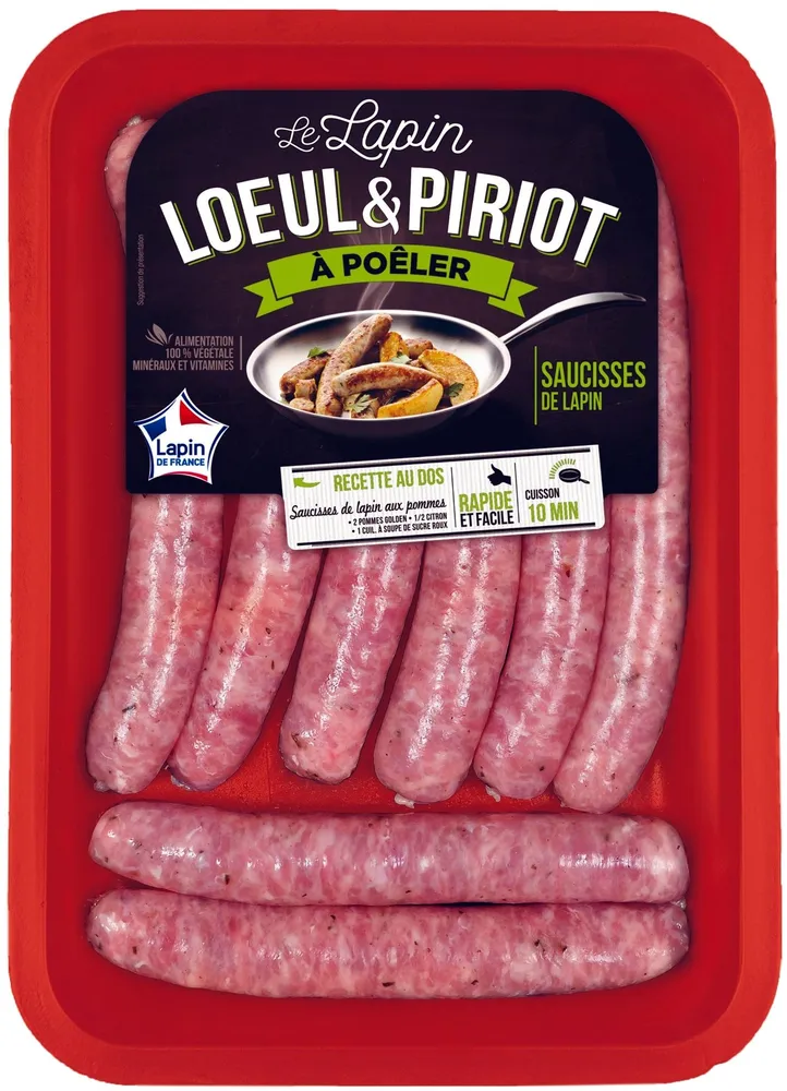 8 saucisses de lapin aux herbes de provence