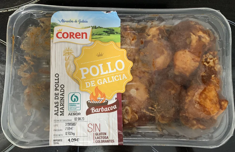 Alas de Pollo Marinado