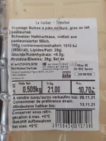 Fromage Raclette Le Corbier
