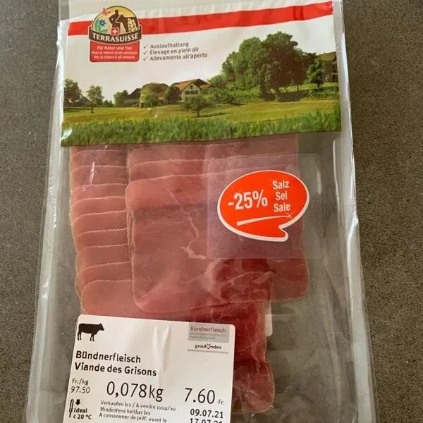 Viande des grisons