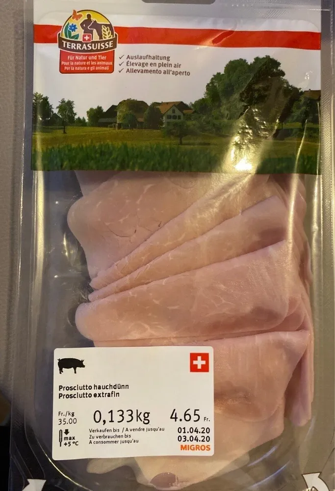 Prosciutto extrafin
