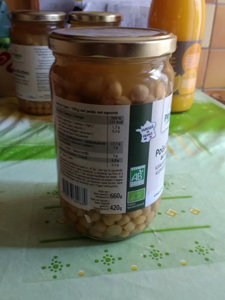 pois chiches au naturel