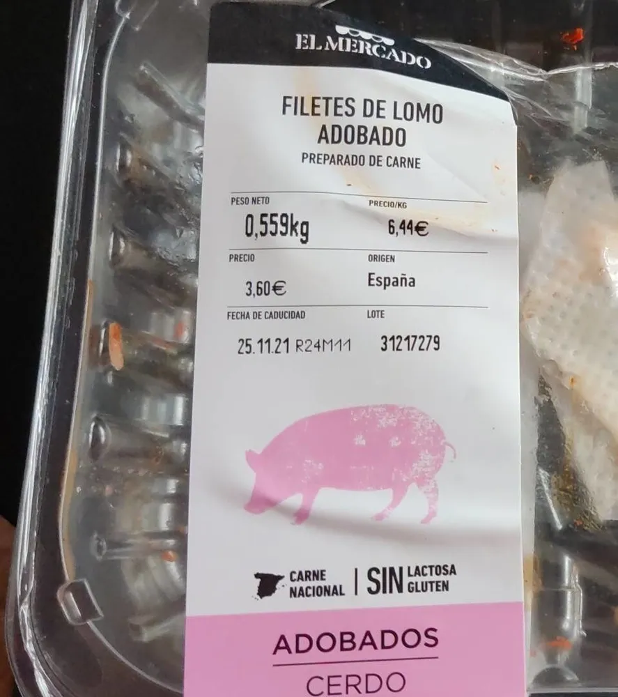 Filetes de lomo adobado