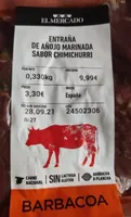 Entraña de añojo marinada sabor chimichurri
