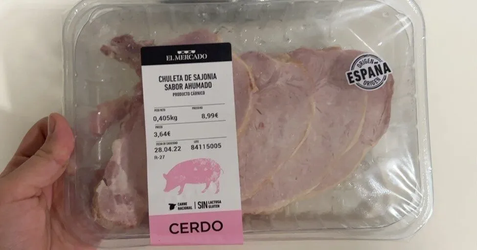 Chuleta de sajonia sabor ahumado