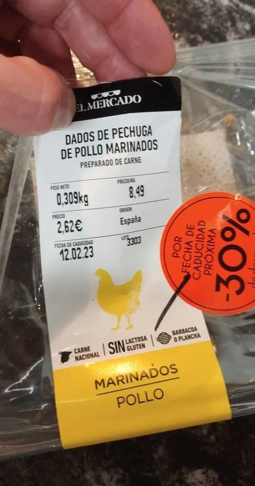 Pollo marinado