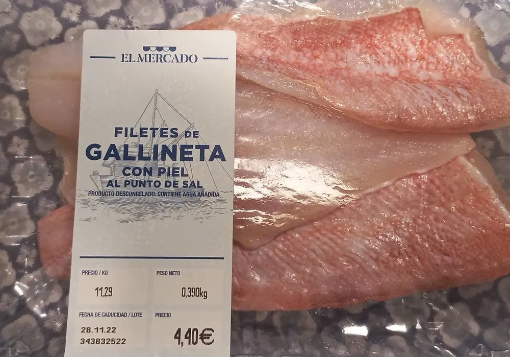Filetes de Gallineta con piel al punto de sal