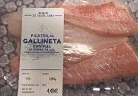 Filetes de Gallineta con piel al punto de sal